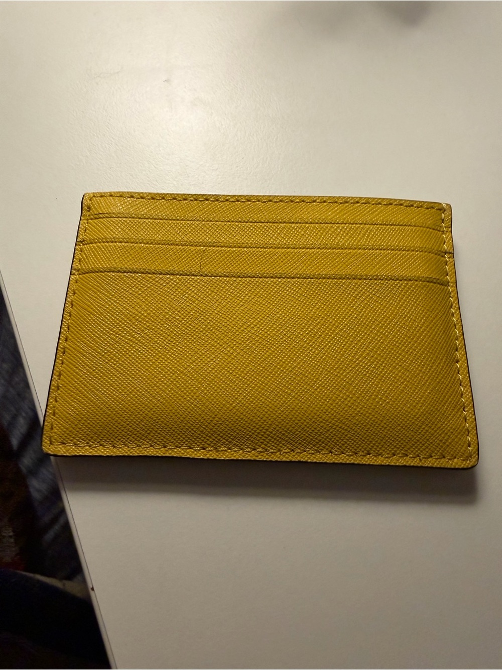 kate spade Yellow Saffiano Card Slot Wallet - Picture 2 of 6